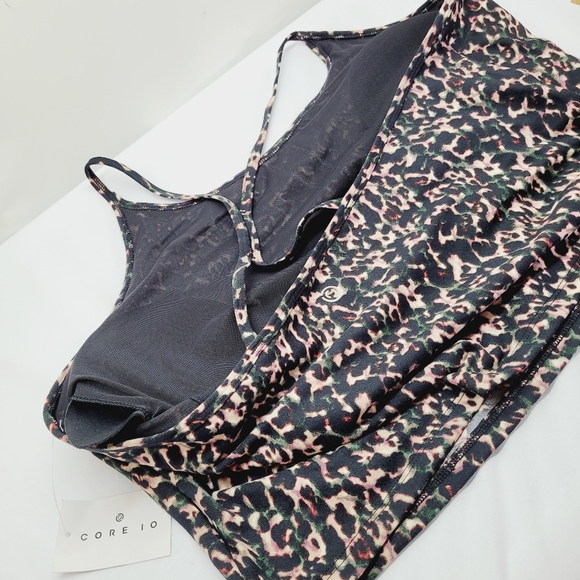 New Cheetah Print Tank Top Athletic Built In Bra Core10 Size X-Large - Picture 4 of 12
